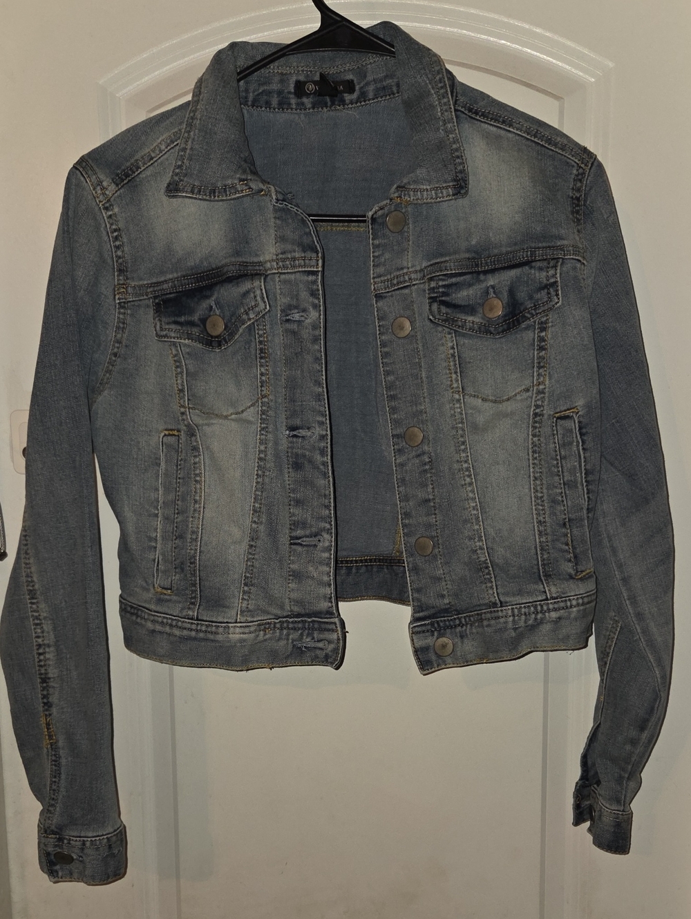 Versona Light Blue Distressed Denim Jacket